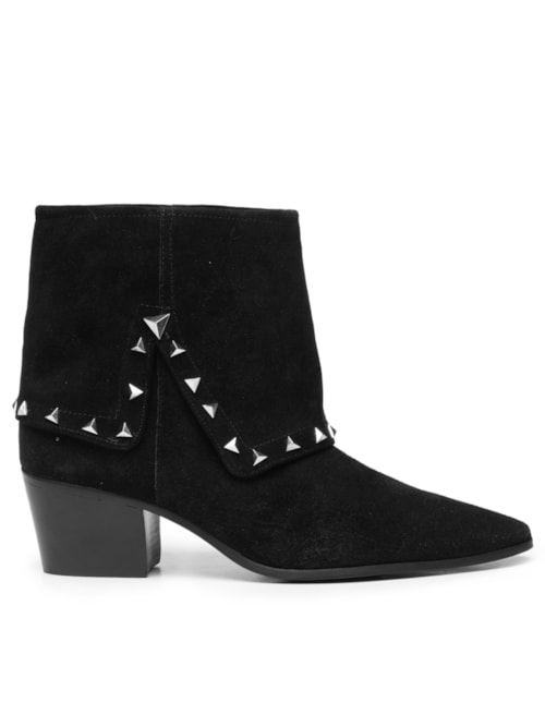 Bota Feminina Suede - Preto