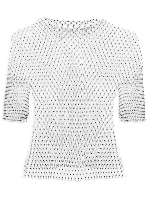 Blusa Feminina Malha Metálica Carnaval - Preto Blusa Feminina Malha Metálica Carnaval - Preto