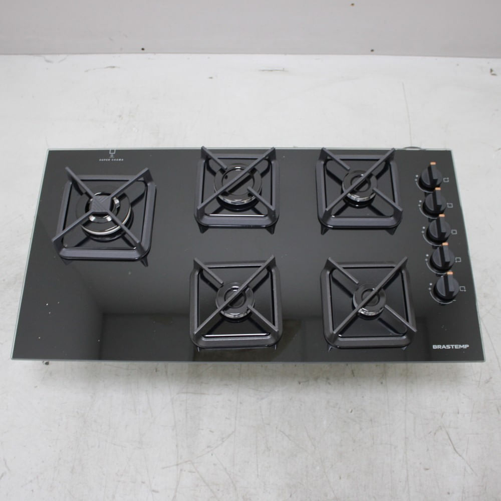 Cooktop Brastemp 5 Bocas A Gás, Grades De Ferro Fundido E Super Chama Lateral - Bds85aeus3_Wbom_Ce6558903 Bivolt Cooktop Brastemp 5 Bocas A Gás, Grades De Ferro Fundido E Super Chama Lateral - Bds85aeus3_Wbom_Ce6558903 Bivolt