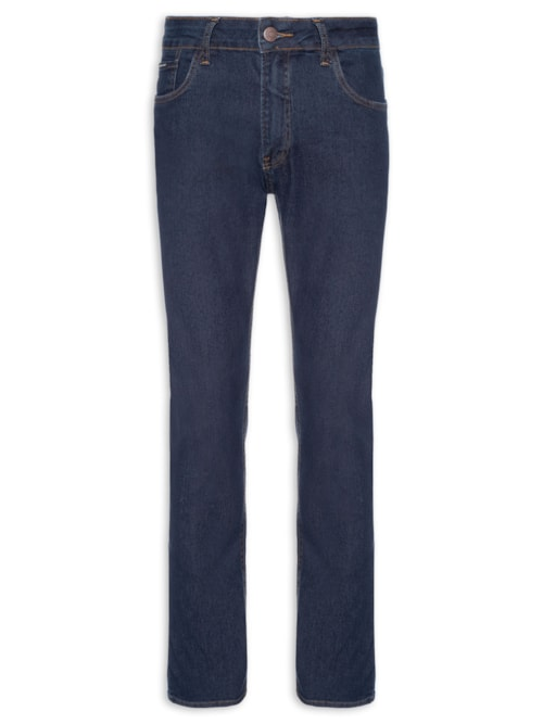 Calça Jeans Masculina Five Pockets Slim - Azul