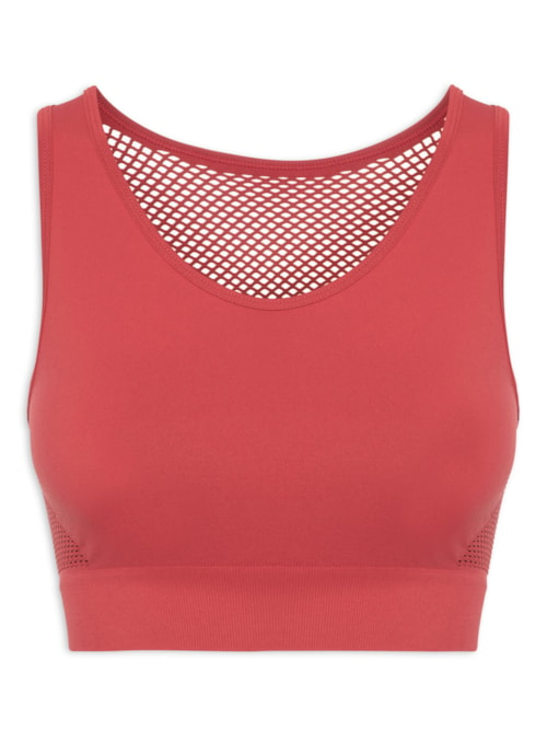 Top Seamless Orgânico - Vermelho