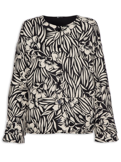 Casaco Feminino Poppies - Preto Casaco Feminino Poppies - Preto