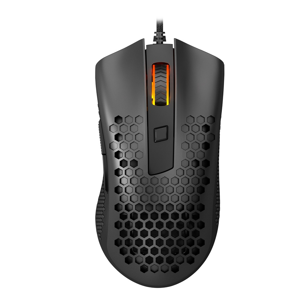 Mouse Gamer Redragon Storm Basic 12400 DPI 6 Botões Pixar PMW3327 - Preto