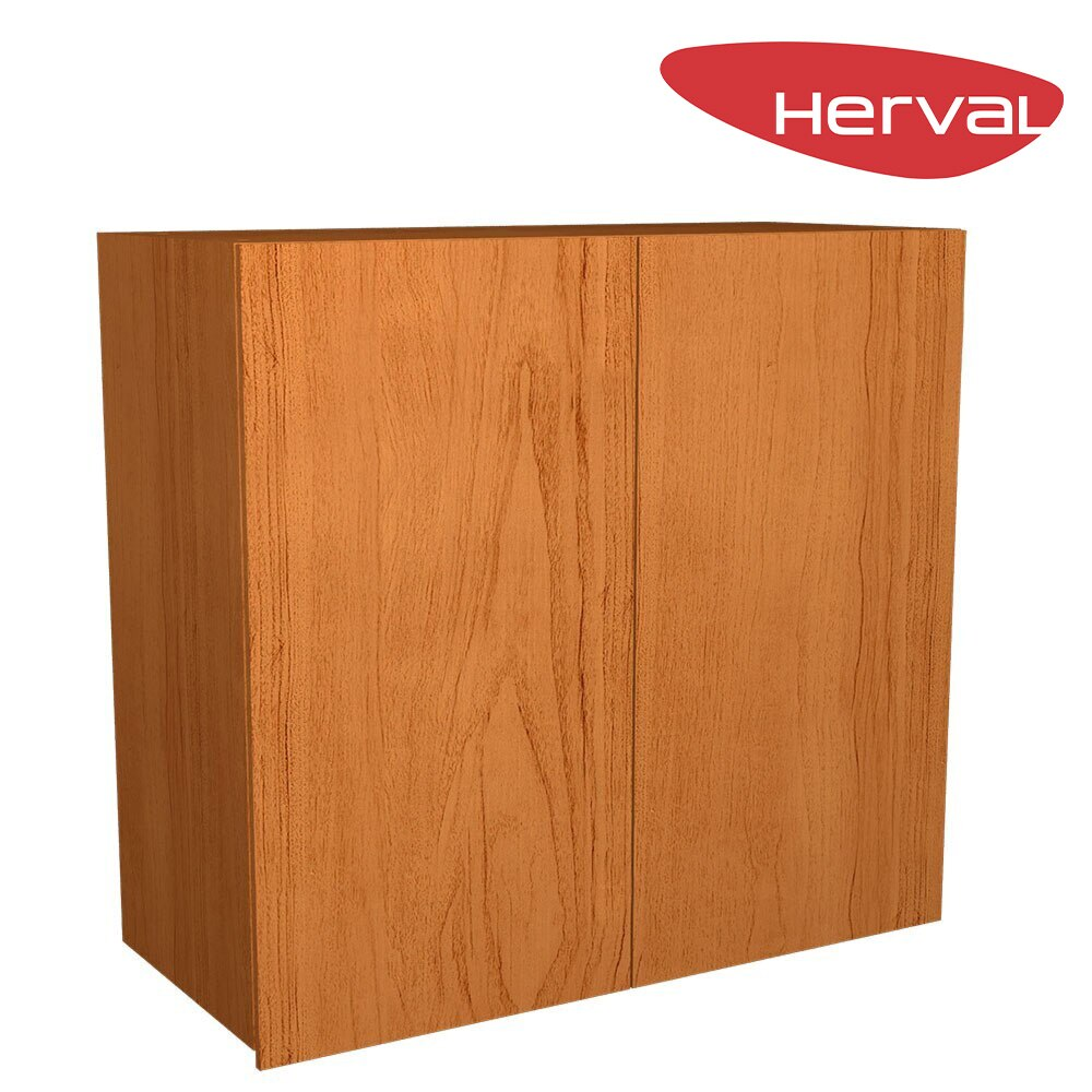 Armário Aéreo de Cozinha 2 Portas Herval Roma, Freijó 80 cm