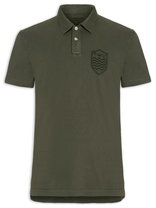 Polo Masculina Stone Manga Curta Colors - Verde Polo Masculina Stone Manga Curta Colors - Verde