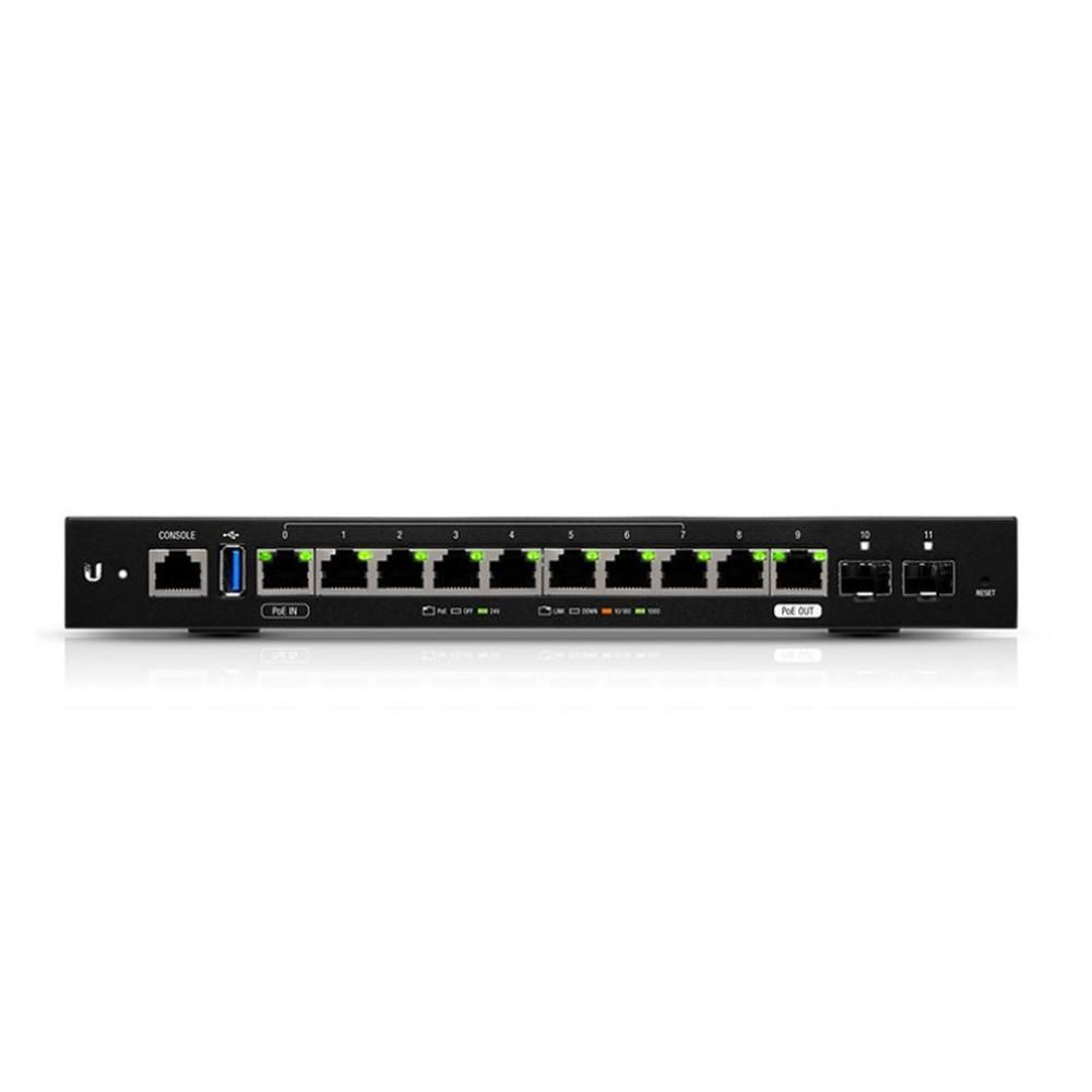 Roteador Ubiquiti EdgeRouter ER-12 10 Portas Gigabit + 2 Portas SFP C/ 2 Portas PoE 24V Roteador Ubiquiti EdgeRouter ER-12 10 Portas Gigabit + 2 Portas SFP C/ 2 Portas PoE 24V