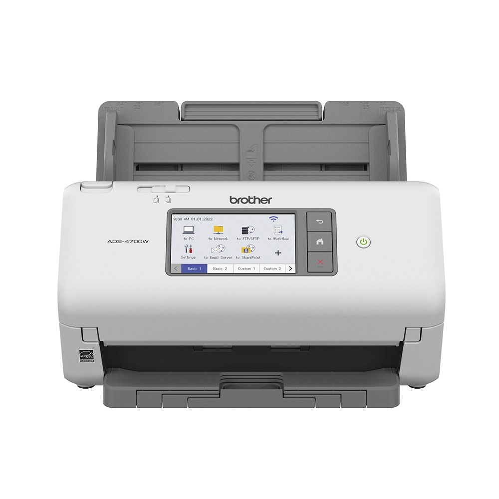 Scanner de Mesa Brother ADS-4700W Wi-Fi Ethernet USB Duplex ADF - Branco