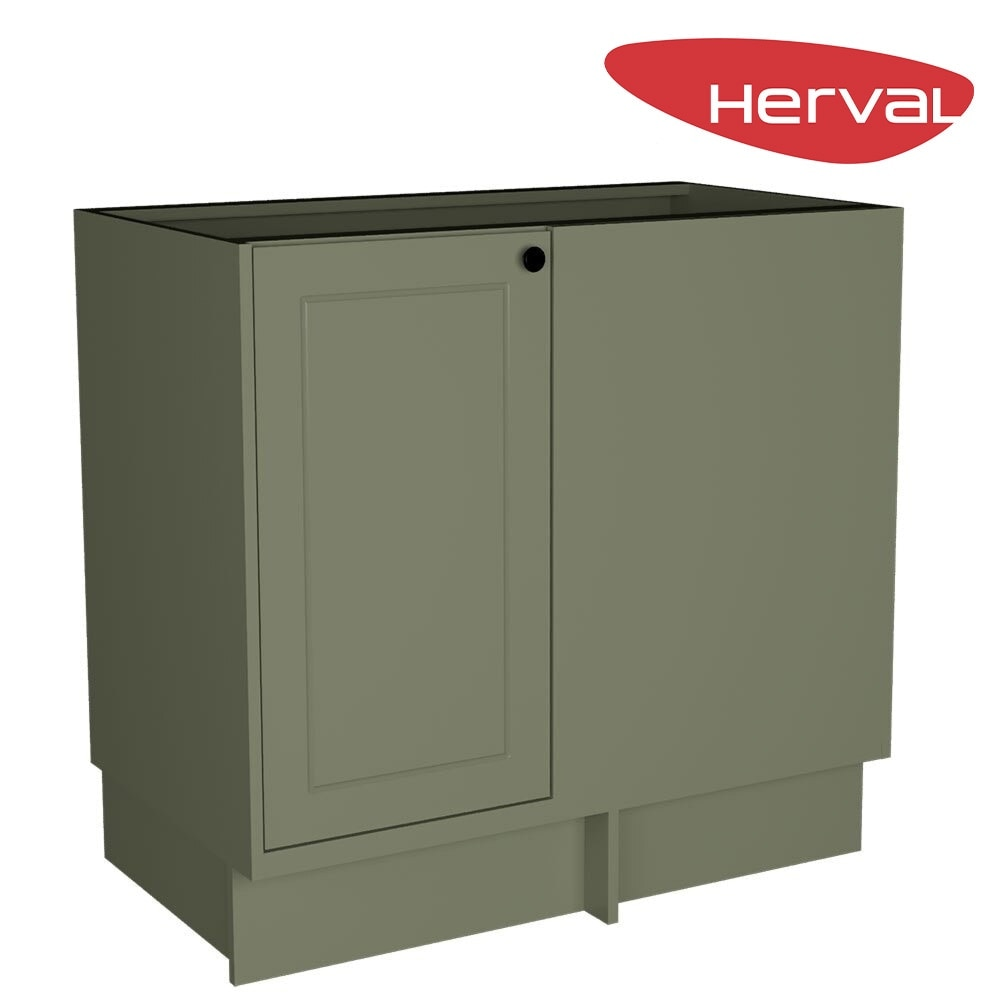 Balcão de Canto 1 Porta Herval Liz, Verde 92,5 cm