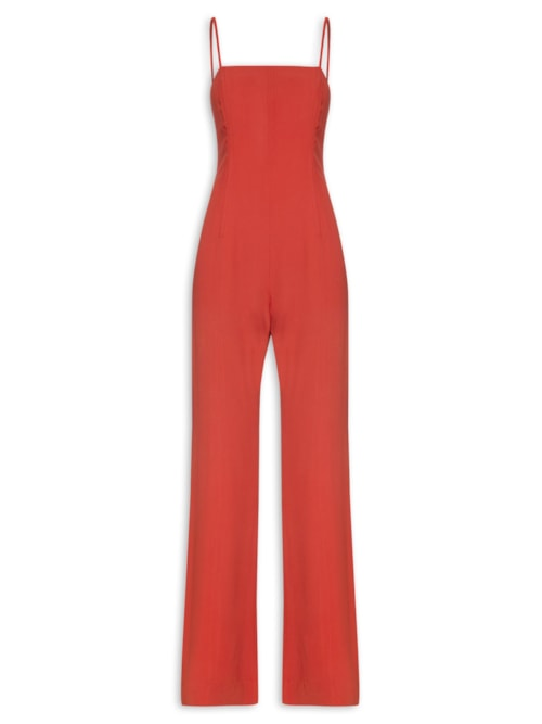 Macacão Feminino Terroso - Vermelho