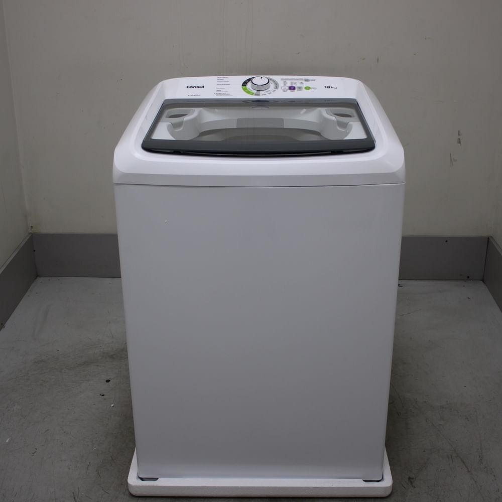 Máquina De Lavar Consul 18Kg Branca Com Lavagem Econômica E Ciclo Edredom - Cwk18abas1_Wexcele_Ce6048076 110V