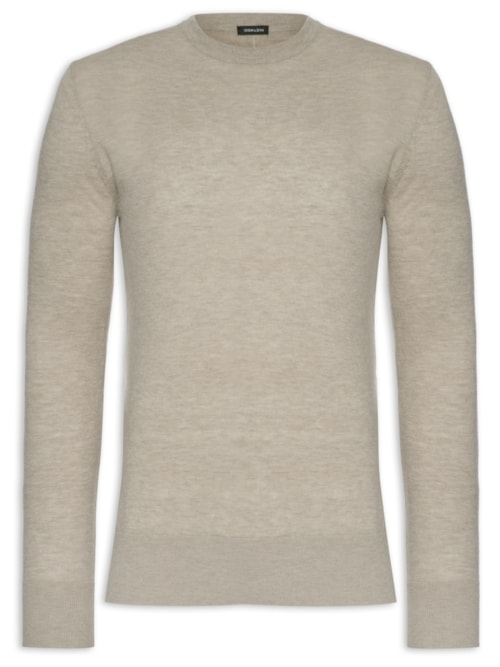 Sueter Masculino Manga Longa Mix Wool Cashmere - Bege Sueter Masculino Manga Longa Mix Wool Cashmere - Bege