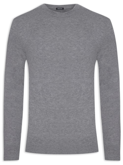 Suéter Masculino Manga Longa Soft Wool - Cinza Suéter Masculino Manga Longa Soft Wool - Cinza