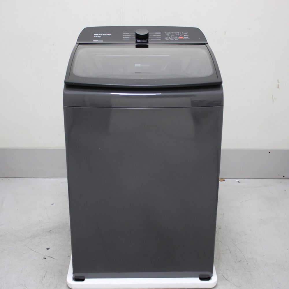 Máquina De Lavar Cinza Platinum Brastemp 14Kg Com Smart Sensor E Função Reduzir Tempo - Bwj14a9as2_Wotimo_Ce6116339 110V