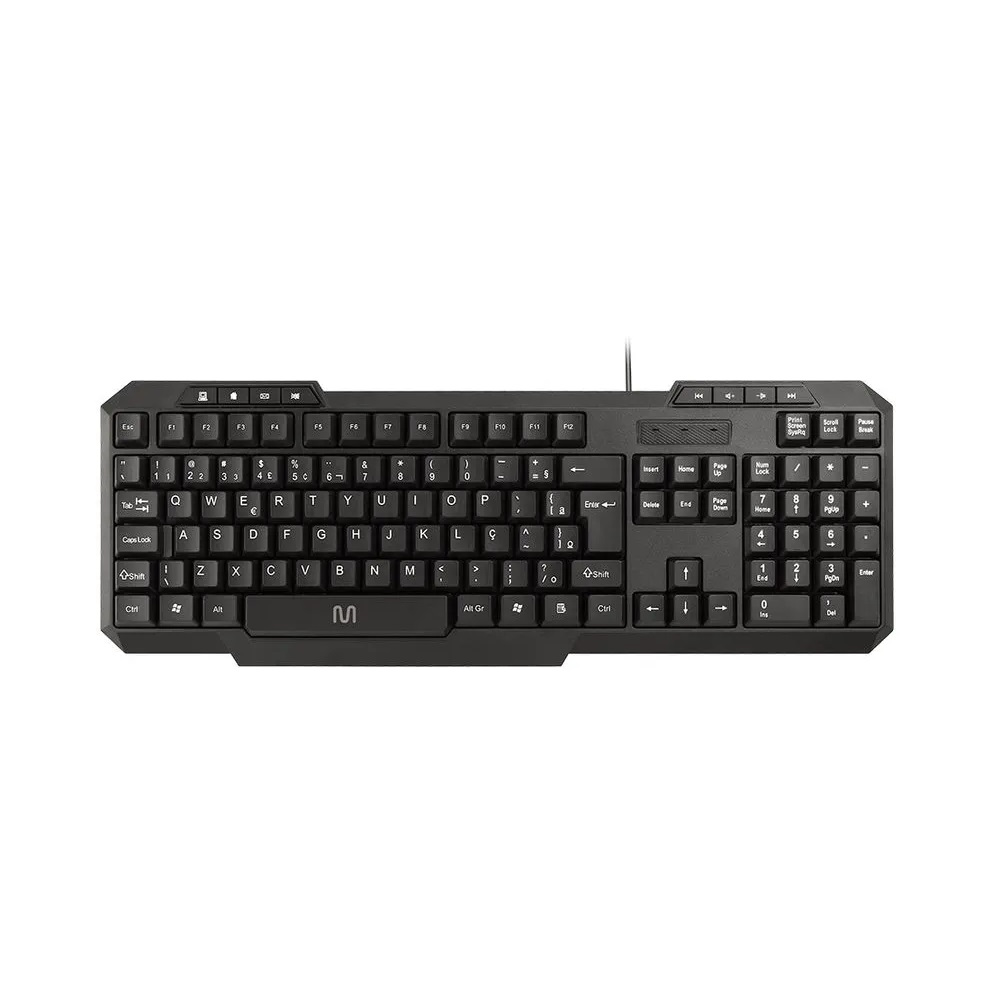 Teclado Multi TC206 Slim USB C/ Fio 1,3m - Preto