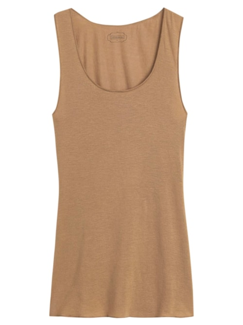 Blusa De Alças Largas Em Modal Cashmere Ultralight - Bege Blusa De Alças Largas Em Modal Cashmere Ultralight - Bege