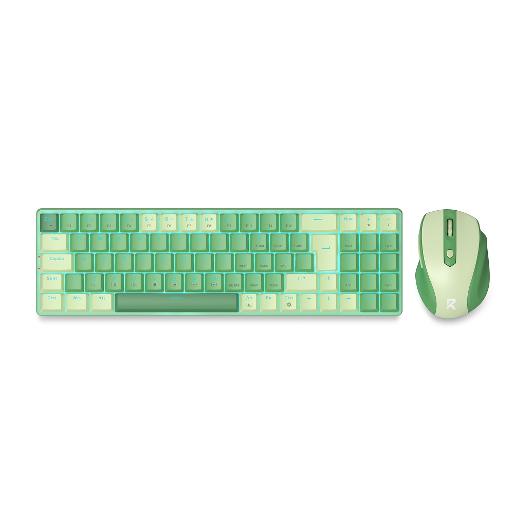 Kit Teclado e Mouse Gamer Redragon Mecânico USB BS-8772 - Verde