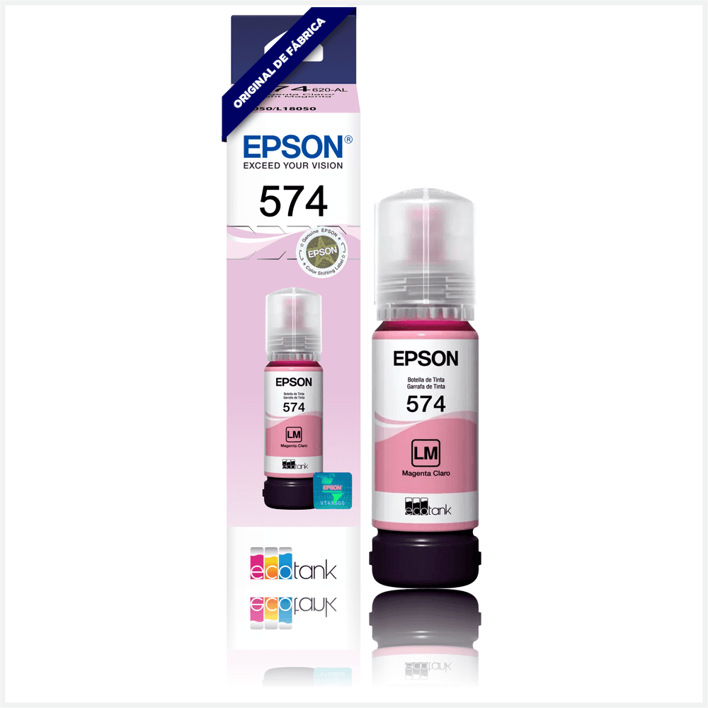 Refil de Tinta Epson T574 Original Magenta Claro - T574620