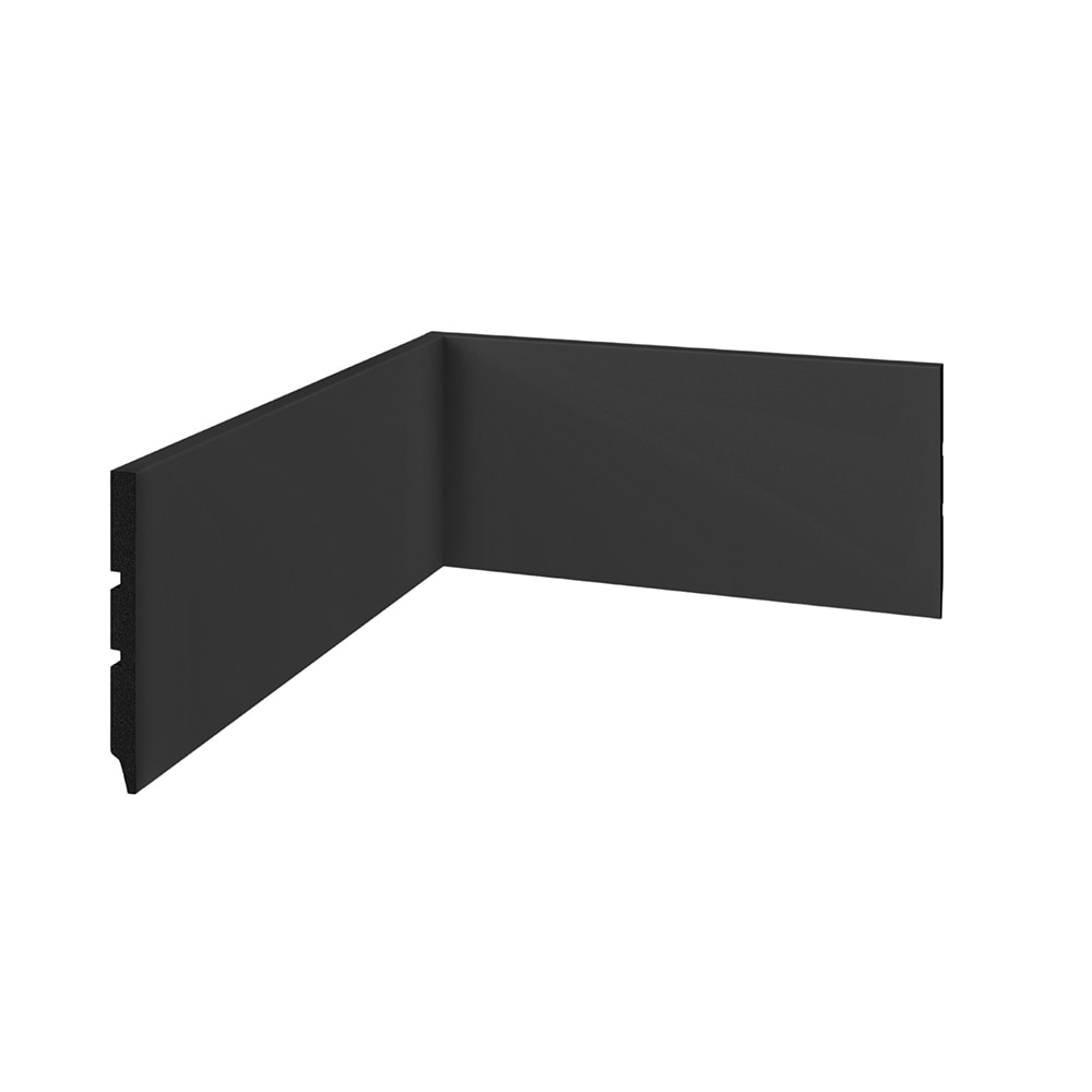 Rodapé Modaza Poliestireno Liso Preto 10 x 285 cm Rodapé Modaza Poliestireno Liso Preto 10 x 285 cm