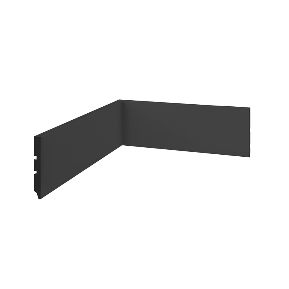 Rodapé Modaza Poliestireno Liso Preto 7 x 285 cm Rodapé Modaza Poliestireno Liso Preto 7 x 285 cm
