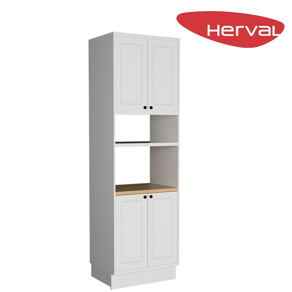 Torre-Quente para Cozinha 4 Portas Herval Liz, Branco 70 cm