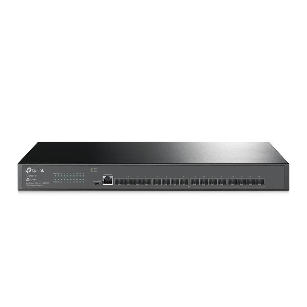 Switch Gerenciável L2+ 16 Portas TP-Link 10GE SFP+ Full - TL-SX3016F Switch Gerenciável L2+ 16 Portas TP-Link 10GE SFP+ Full - TL-SX3016F