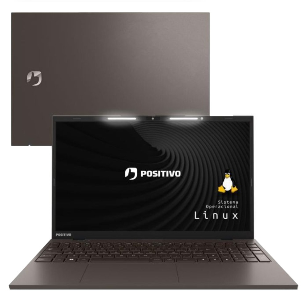 Notebook Positivo Vision i15 Core i3 1115G4 8GB RAM DDR4 512GB SSD 15.6 Full HD Linux - Cinza