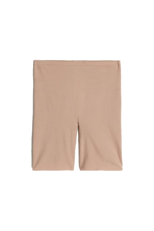 Shorts De Algodão Supima® Sem Costuras - Bege