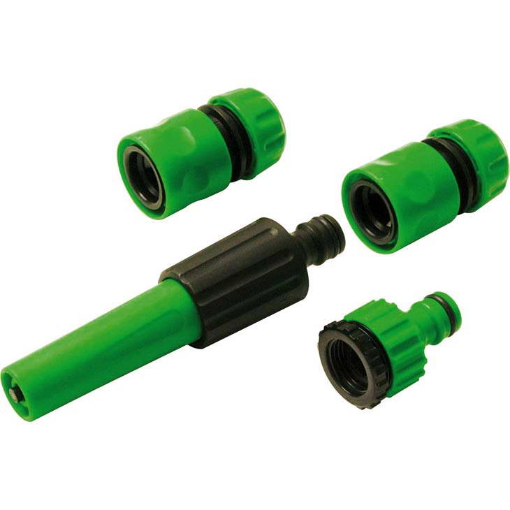 Conjunto de Irrigador Ajustável para Mangueira Trapp, 4 Peças - DY8025 Conjunto de Irrigador Ajustável para Mangueira Trapp, 4 Peças - DY8025