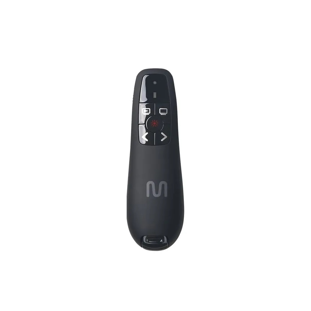 Apresentador Sem Fio Multi AC385 Com Laser Vermelho USB Alcance 30m - Preto