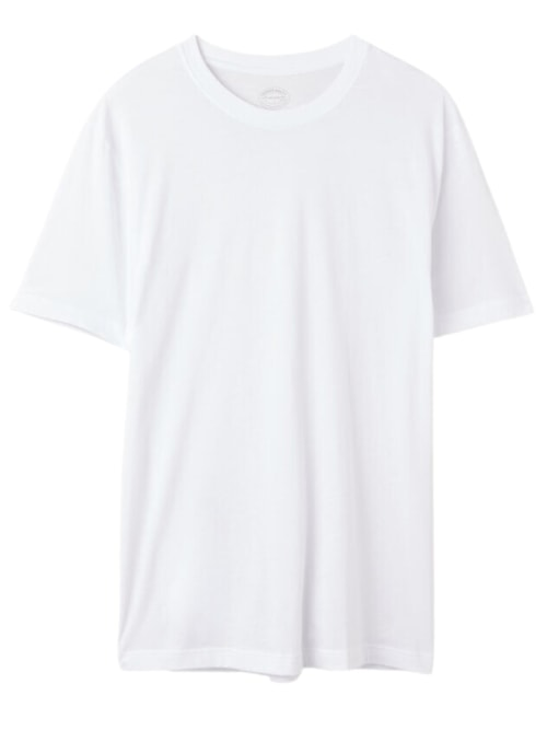 Camiseta Fit Em Algodão Supima Extrafino - Branco Camiseta Fit Em Algodão Supima Extrafino - Branco