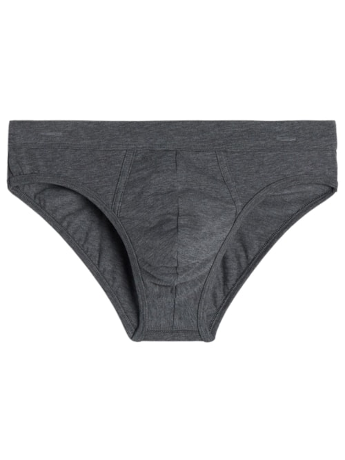 Cueca Slip Em Algodão Supima - Cinza Cueca Slip Em Algodão Supima - Cinza