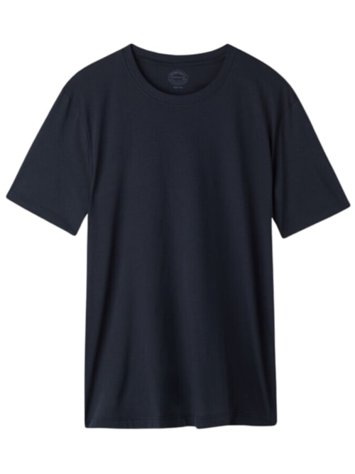 Camiseta Fit Em Algodão Supima Extrafino - Azul Camiseta Fit Em Algodão Supima Extrafino - Azul