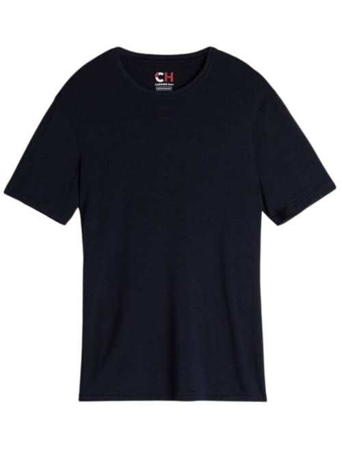 Camiseta Lisa De Modal Cashmere - Azul Camiseta Lisa De Modal Cashmere - Azul