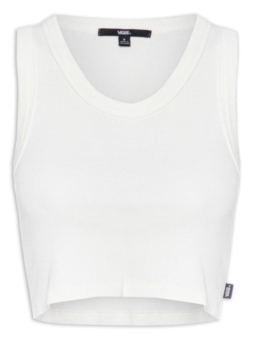 Blusa Feminina Drew RIB Tank - Branco Blusa Feminina Drew RIB Tank - Branco