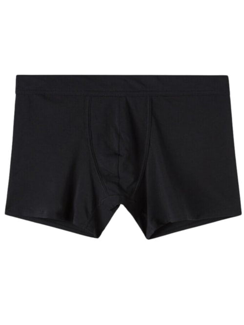 Cueca Shorts Em Algodão Supima Elástico - Preto Cueca Shorts Em Algodão Supima Elástico - Preto
