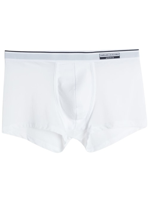 Cueca Boxer Super Fresh Em Micro-Rede - Branco