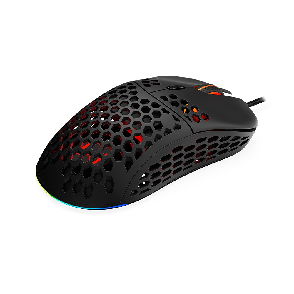 Mouse Gamer Warrior Hive Multi 8 Botôes RGB 16000DPI- MO398