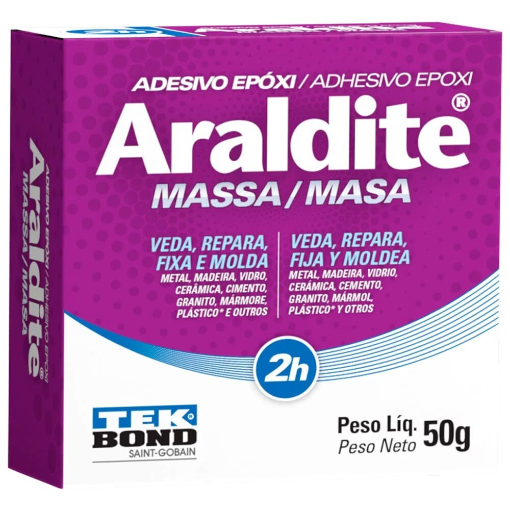 Adesivo Tekbond Araldite Massa, 50 Gramas Adesivo Tekbond Araldite Massa, 50 Gramas