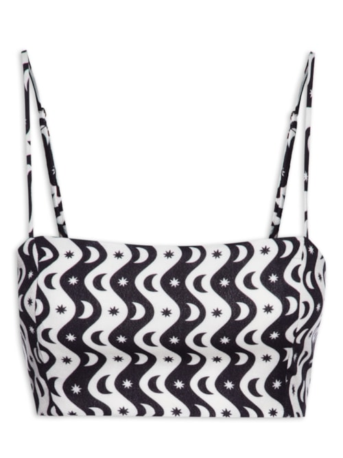 Top Reto Estampa Alquimia - Preto