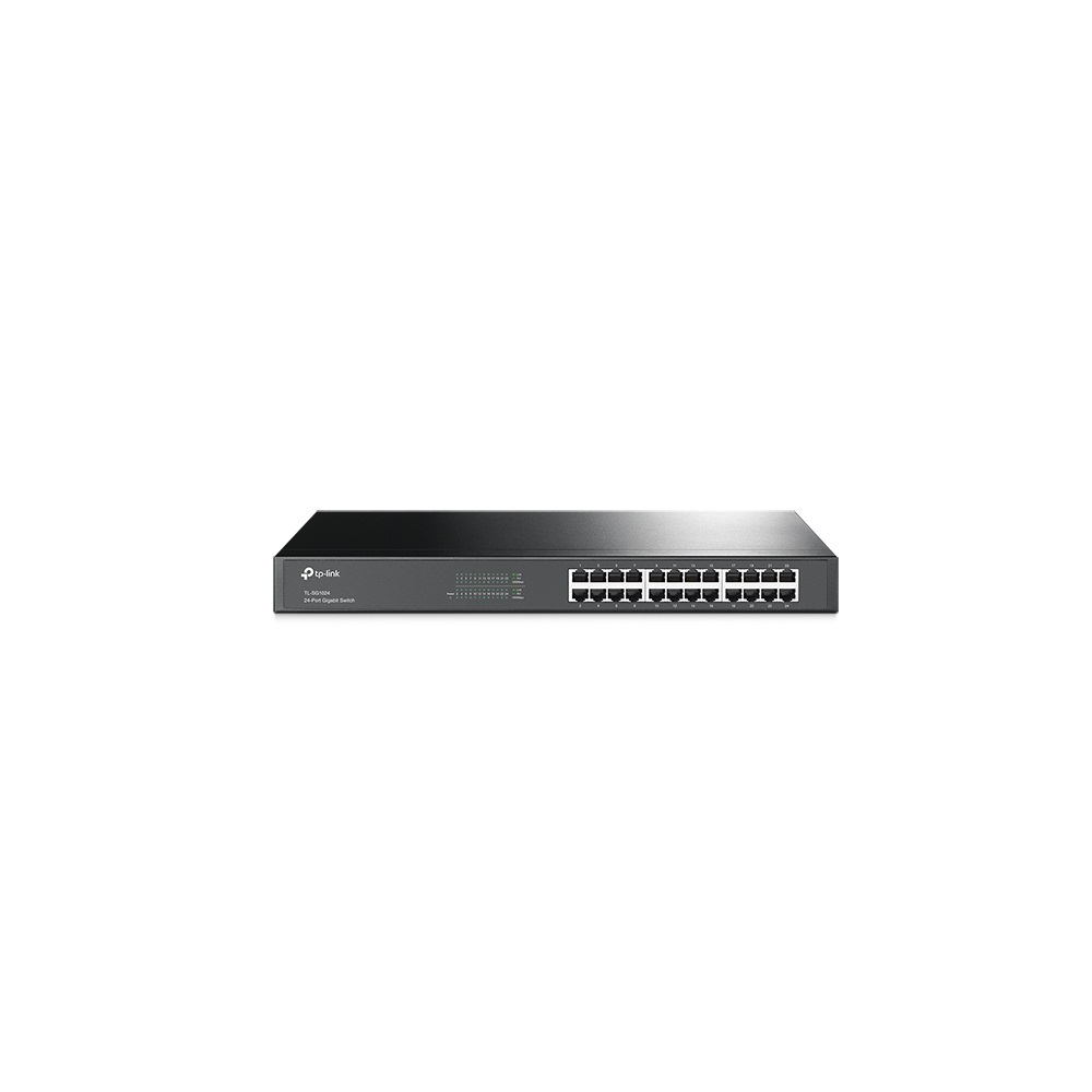 Switch TP-Link Gigabit 24 Portas RJ45 Rack Aço (Versão 16.0) - TL-SG1024