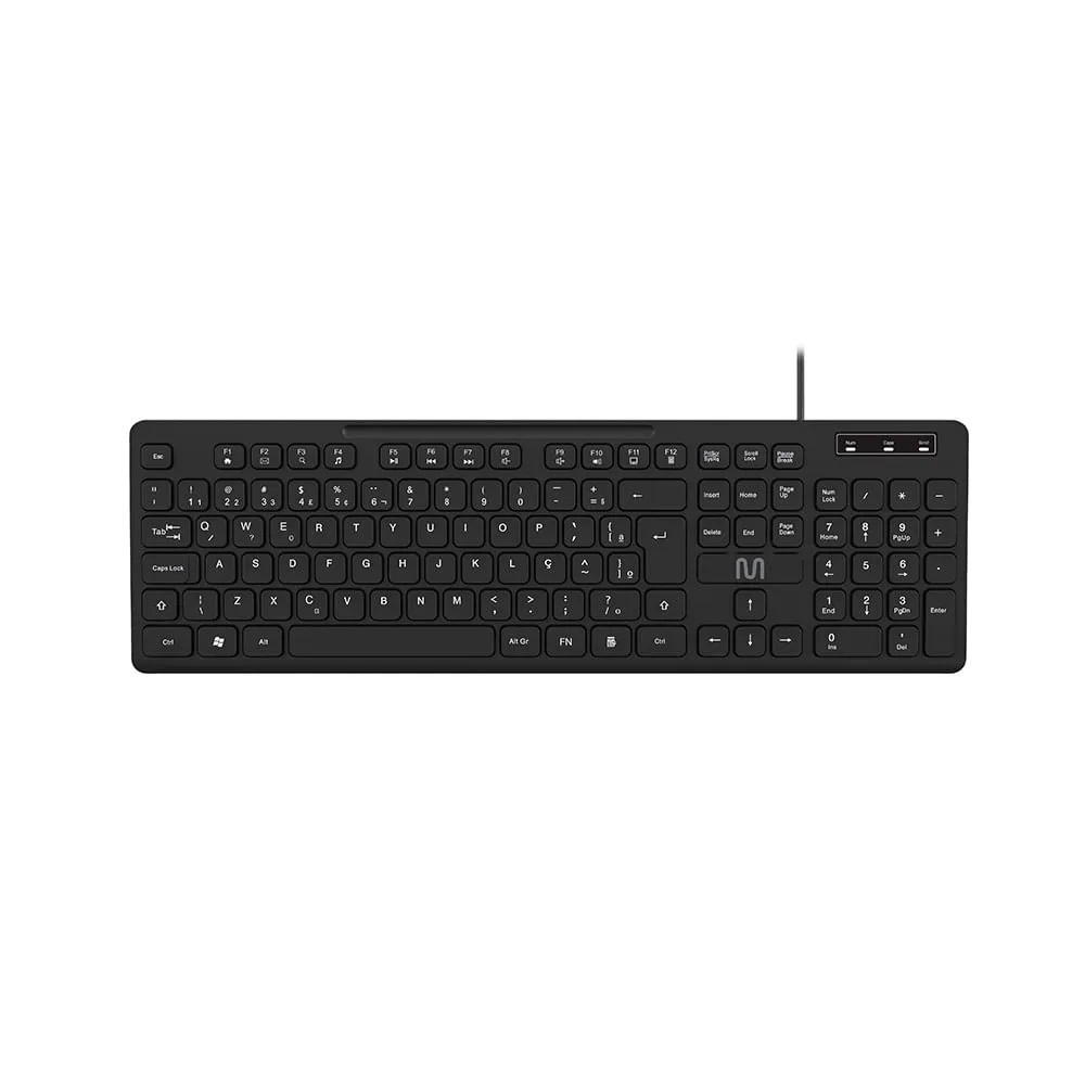 Teclado Membrana Multi TM300 C/Fio Preto