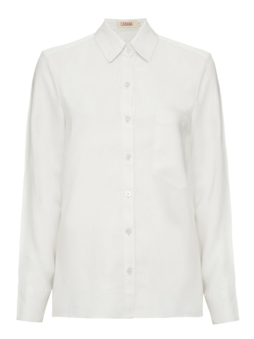 Camisa Linho Off White Camisa Linho Off White