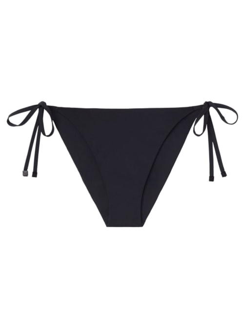 Calcinha De Biquíni Com Laços Indonesia - Preto