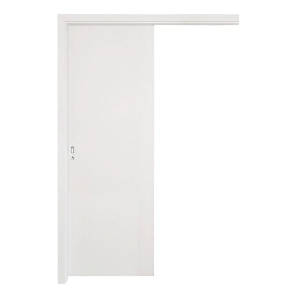 Kit Porta de Correr Interna Pinhal 15 a 20 cm, Branco UV acabado, 213 x 85 cm Kit Porta de Correr Interna Pinhal 15 a 20 cm, Branco UV acabado, 213 x 85 cm