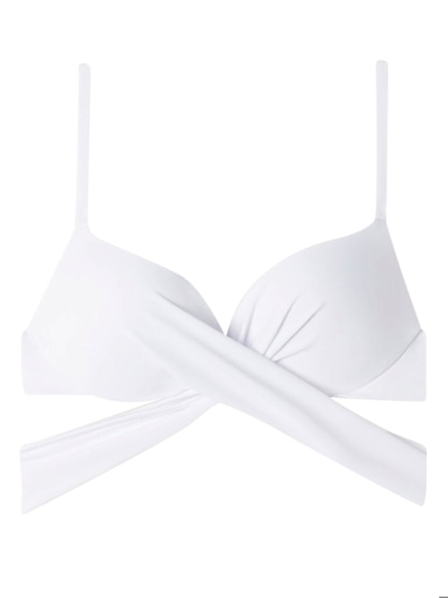 Top De Biquíni Push-Up Graduado Indonesia Eco - Branco