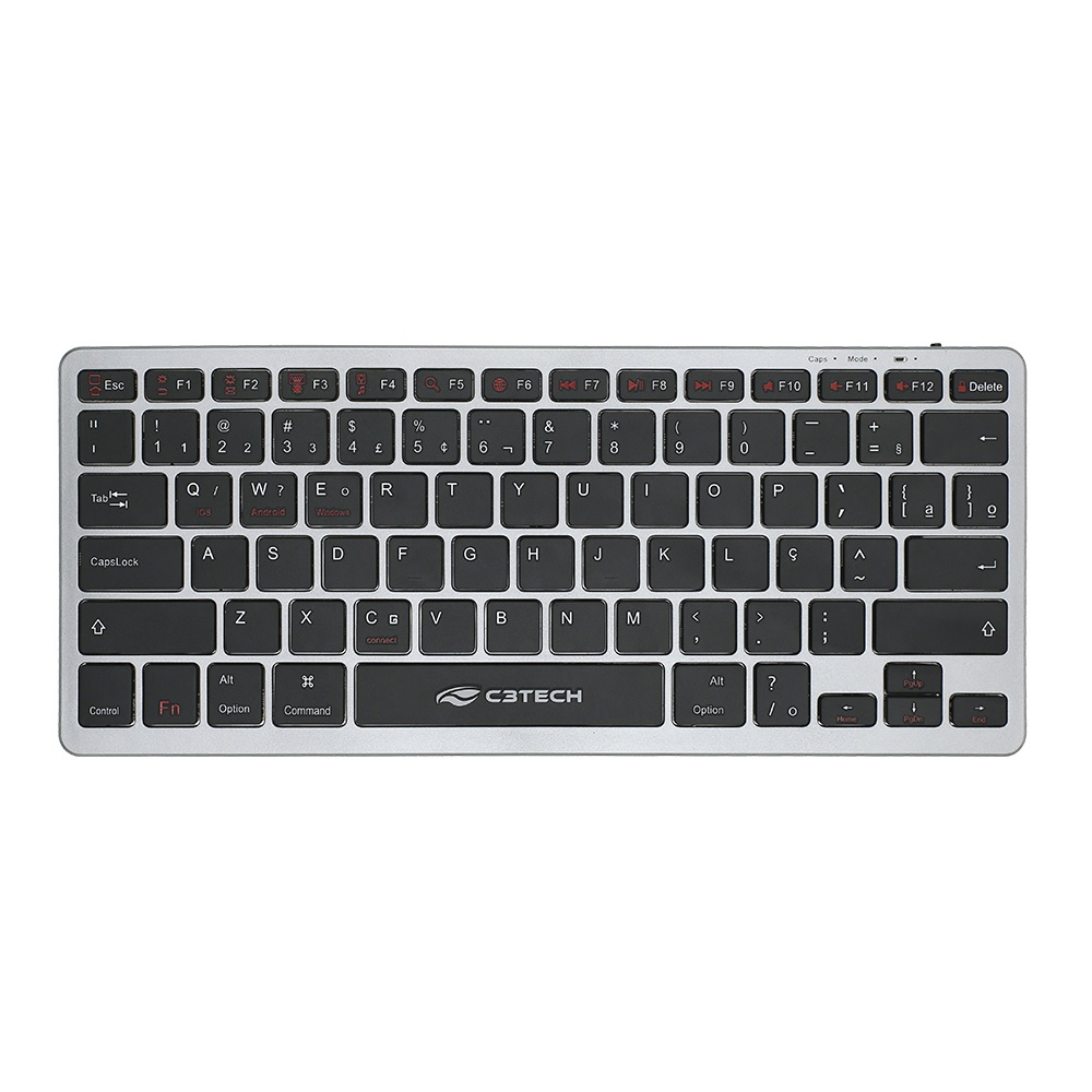 Teclado C3Tech Bluetooth Recarregável - K-BT50BK Teclado C3Tech Bluetooth Recarregável - K-BT50BK