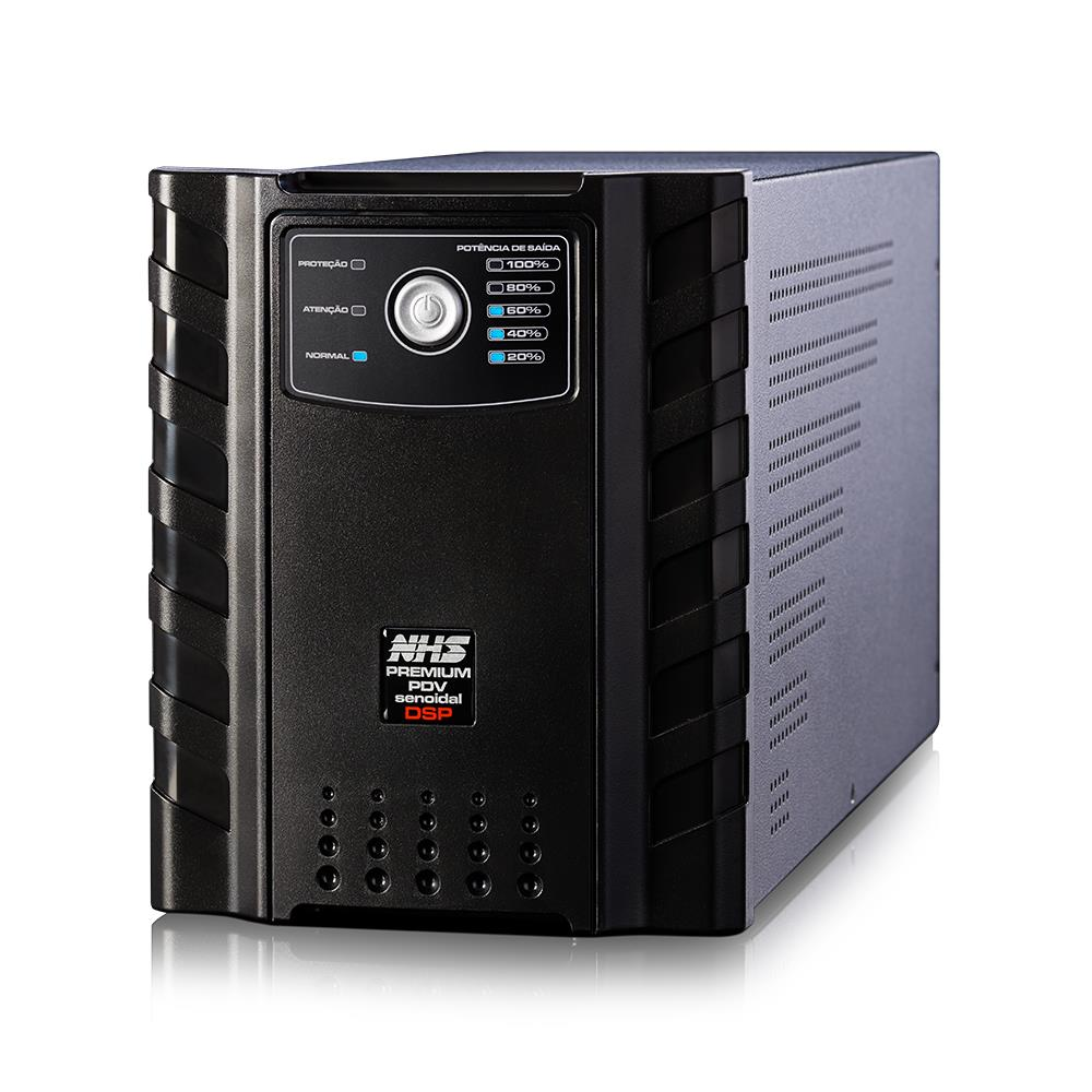 Nobreak NHS Premium Senoidal 2000VA E.Bivolt S. 120V/220V via Jumper Interno selada 6 x 7Ah ENG USB - 91.B0.020302 Nobreak NHS Premium Senoidal 2000VA E.Bivolt S. 120V/220V via Jumper Interno selada 6 x 7Ah ENG USB - 91.B0.020302