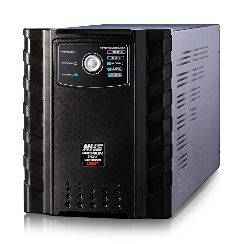 Nobreak NHS Premium PDV Senoidal 1500VA E.Bivolt S.120V/220V (jumper interno) bat. seladas 4 x 7Ah USB - 91.B1.015000 Nobreak NHS Premium PDV Senoidal 1500VA E.Bivolt S.120V/220V (jumper interno) bat. seladas 4 x 7Ah USB - 91.B1.015000