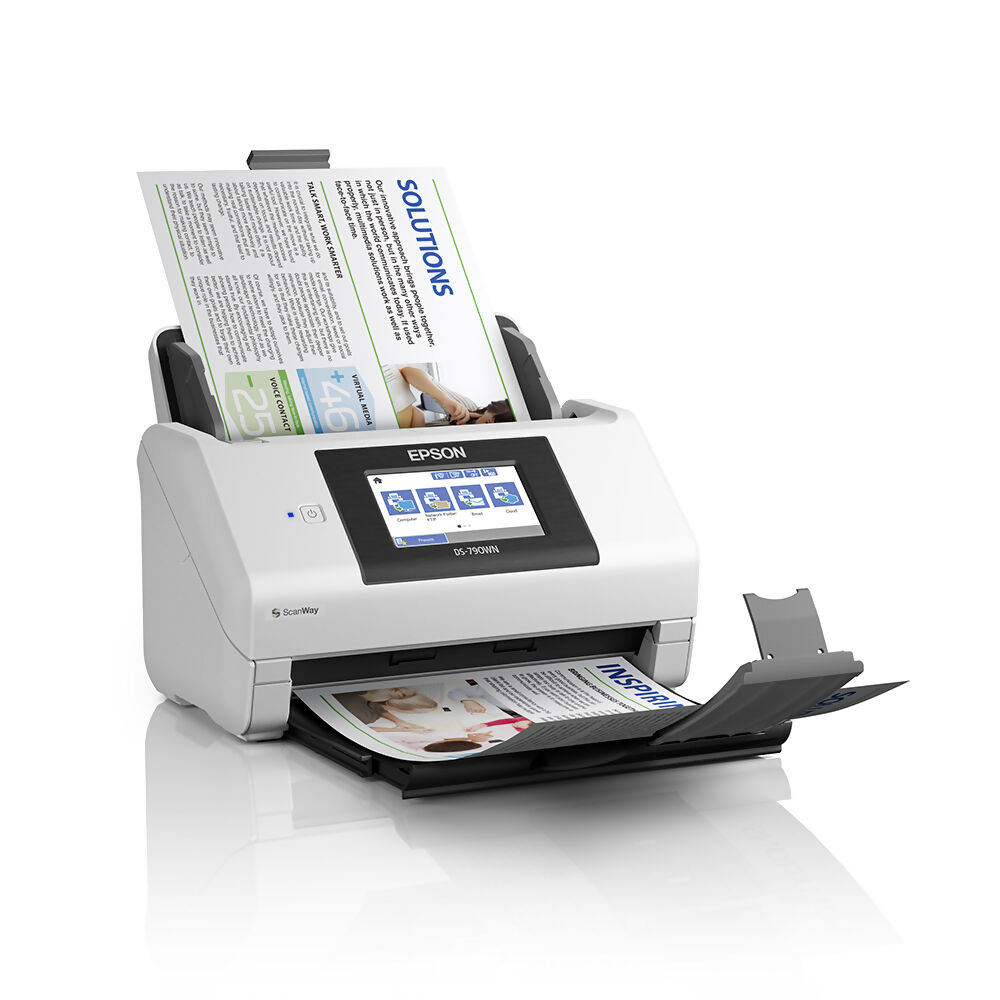 Scanner Epson DS-790WN Wi-Fi Ethernet USB ADF Duplex Bivolt - Branco