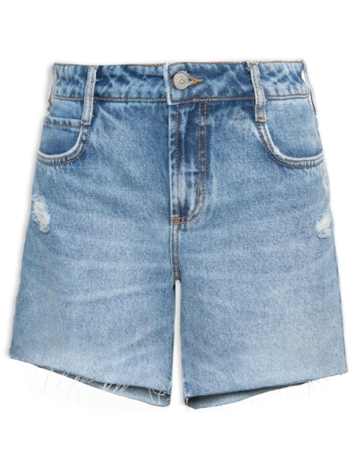 Short Feminino Jeans Jade - Azul Short Feminino Jeans Jade - Azul
